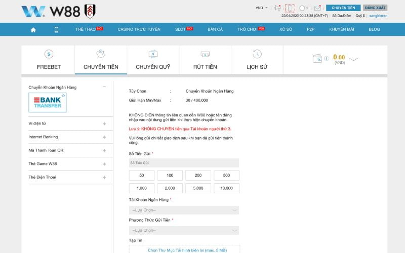 Hướng dẫn về phần thưởng khi nạp và rút tiền hạng Kubet - Kubet