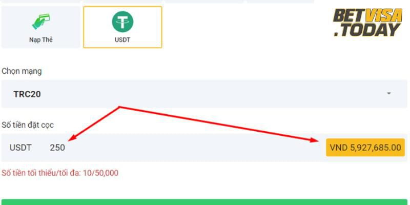 Phương thức nạp tiền trực tuyến Betcom - Betcom